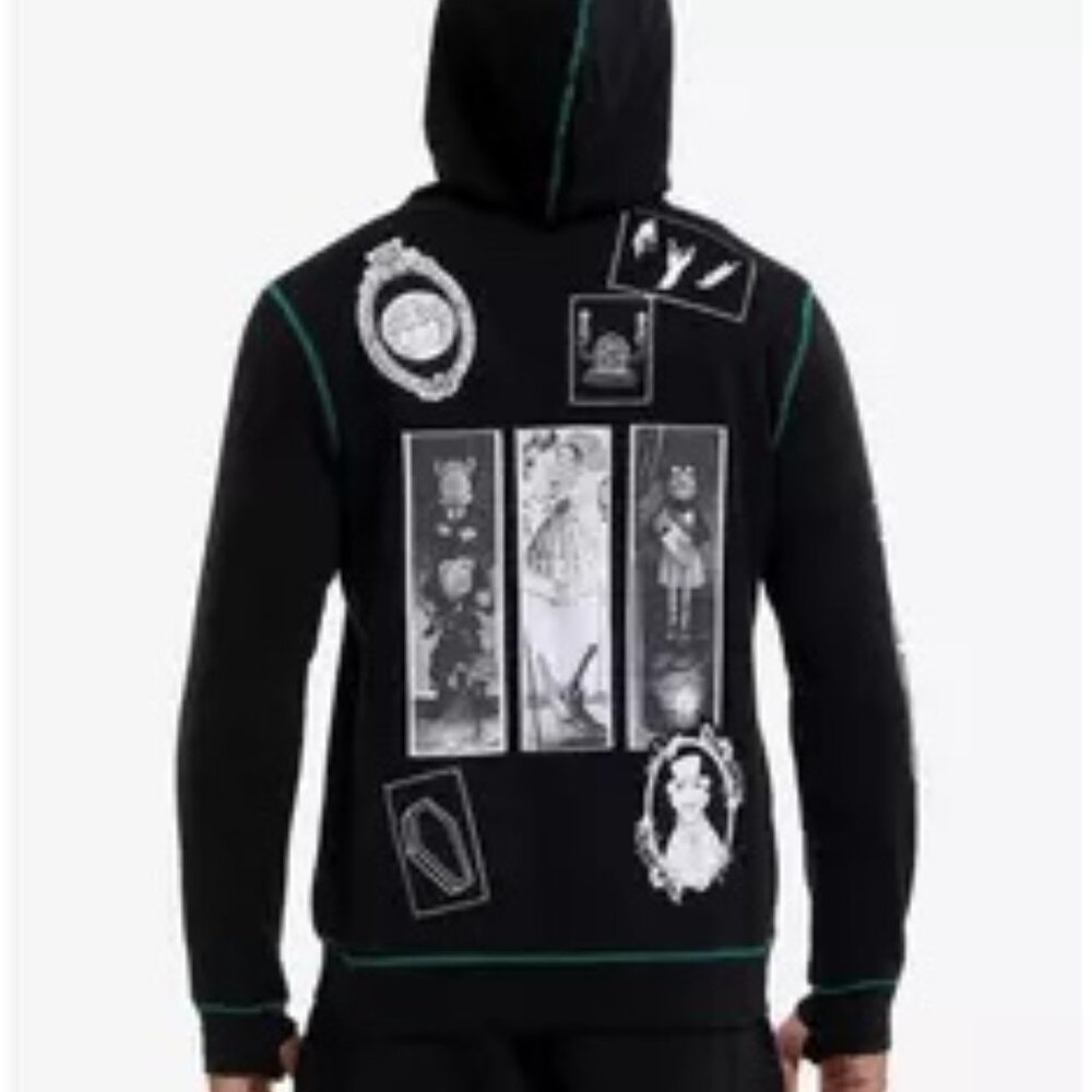 Our Universe Disney Muppets Haunted Mansion Patches Glow-In-The-Dark Hoodie 3X - Picture 2 of 4